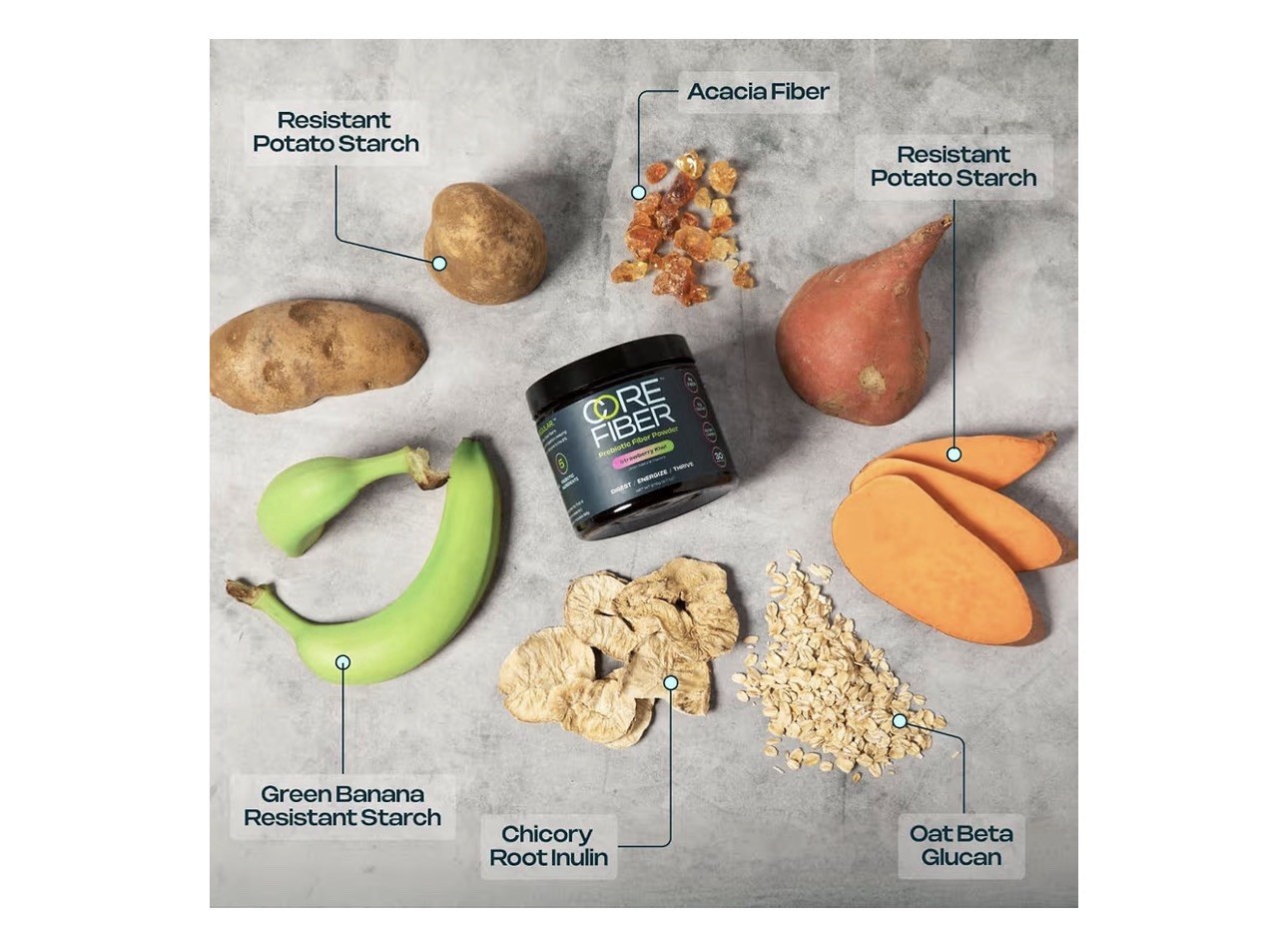 Core Fiber Multi-Fiber Prebiotic Unflavored Powder, 6g Fiber, Sugar-Free 30 serv