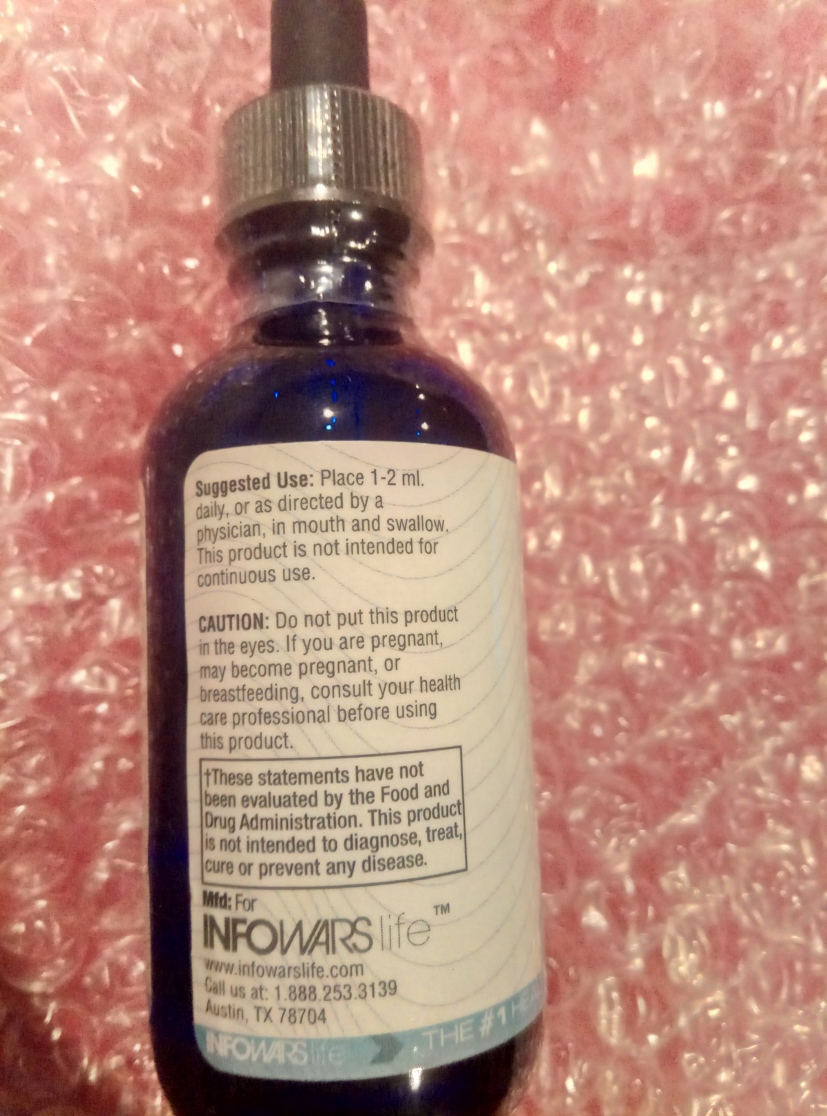 Infowars Life Silver Bullet Colloidal Silver Liquid General Wellness 2 fl oz
