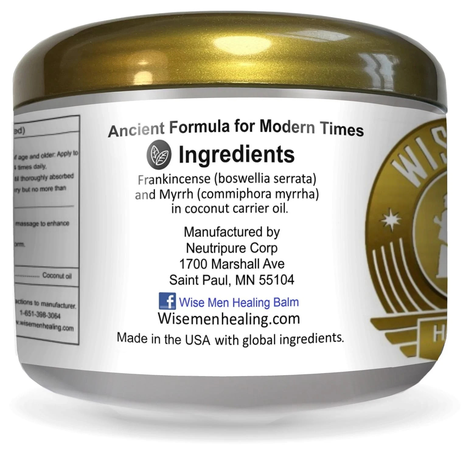 Myrrh Frankincense Balm for Neuropathy Sciatica Nerve Pain Massage Moisturizer