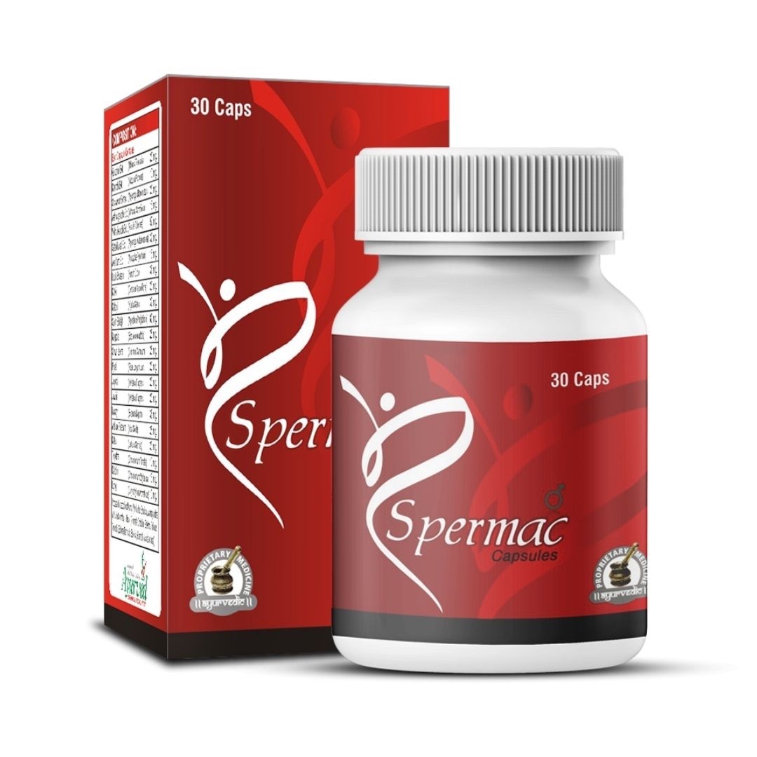 Men Fertility Wellness Herbal Capsules | Ayurvedic Vitality Support Spermac