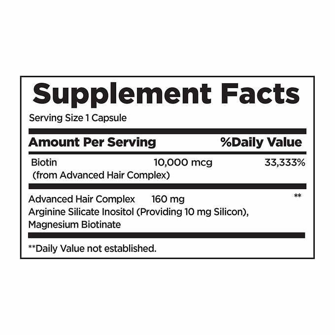 Nature’s Bounty Optimal Solutions Hair Growth 90 Capsules – Thicker, Fuller Hair
