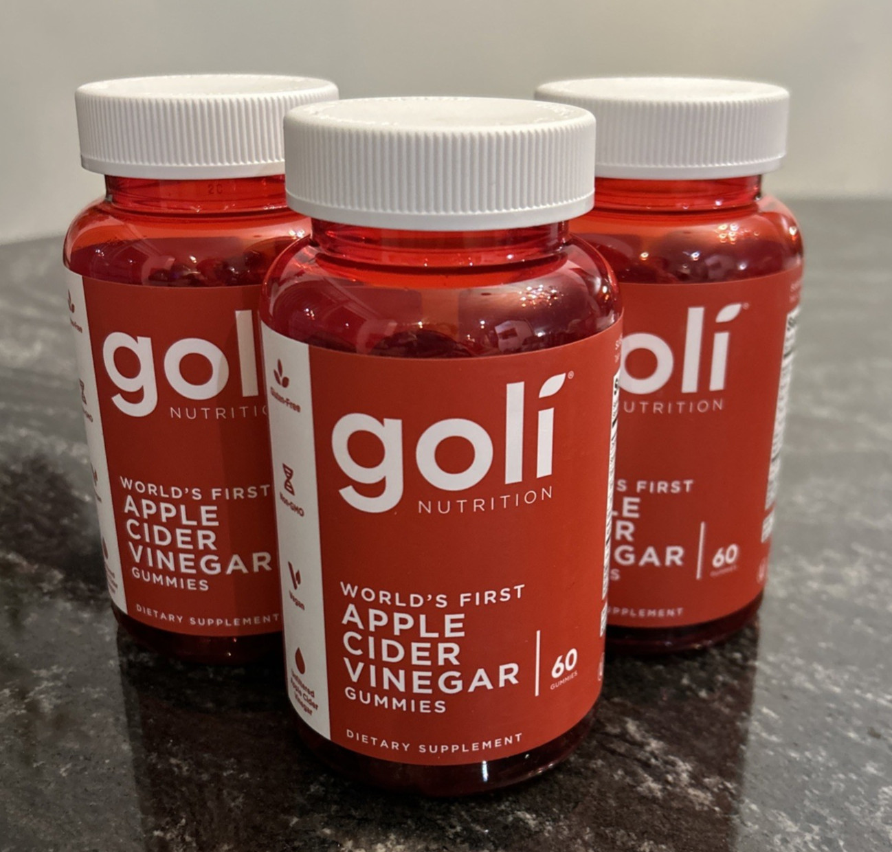 Goli Nutrition Apple Cider Vinegar Gummies Vitamin B9 B12 Detox 3 Pk Exp: 03/27