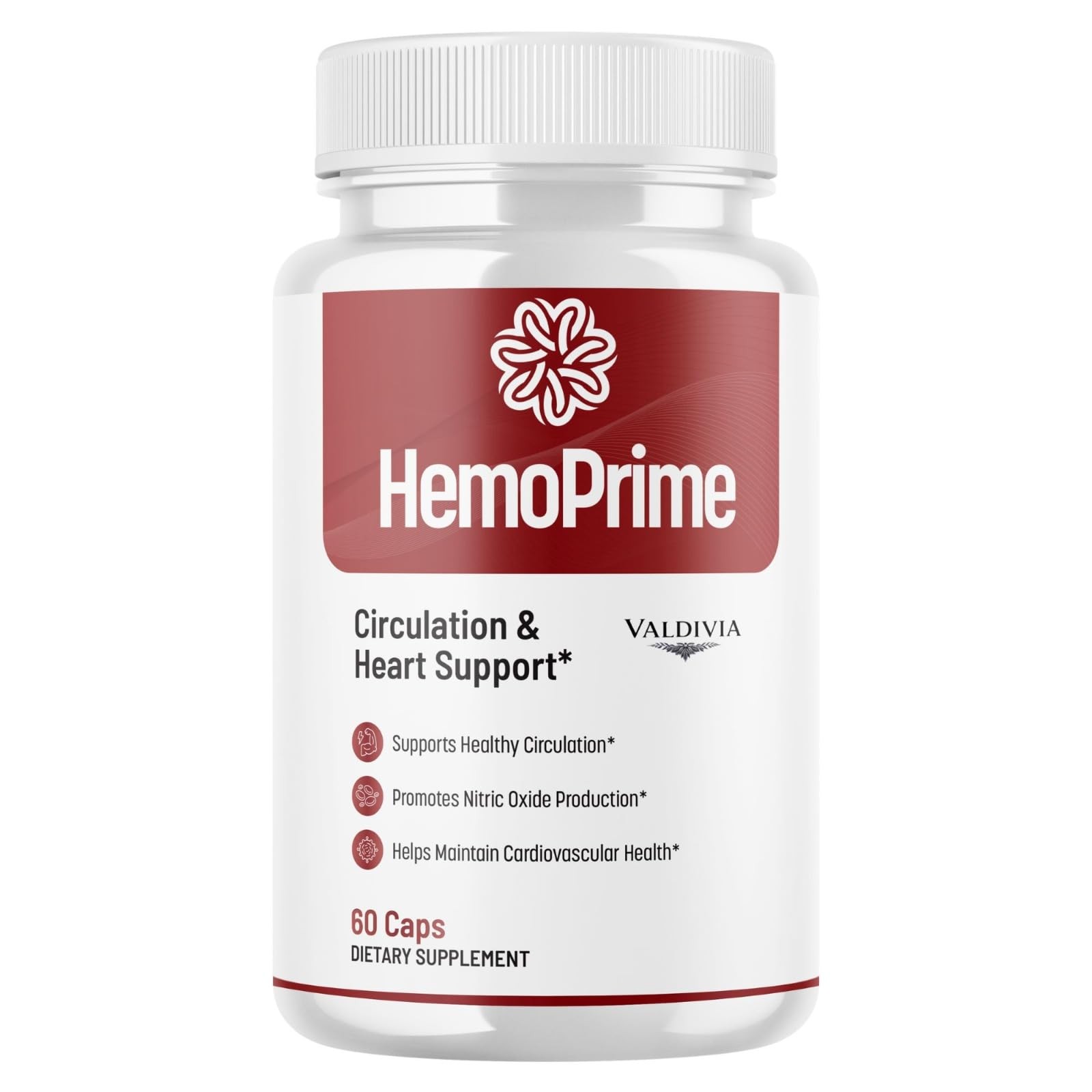 HemoPrime Iron Blood Health Supplement Capsules Energy Anemia 1 Pack 60Ct