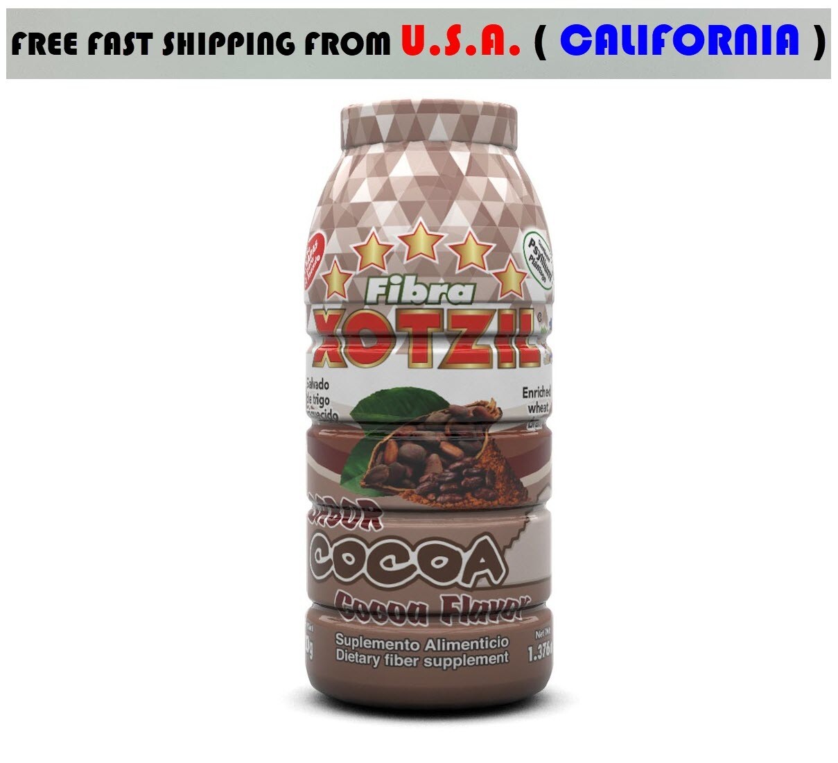 XOTZIL Fiber Cocoa Flavor Fibra Sabor Cocoa 620g