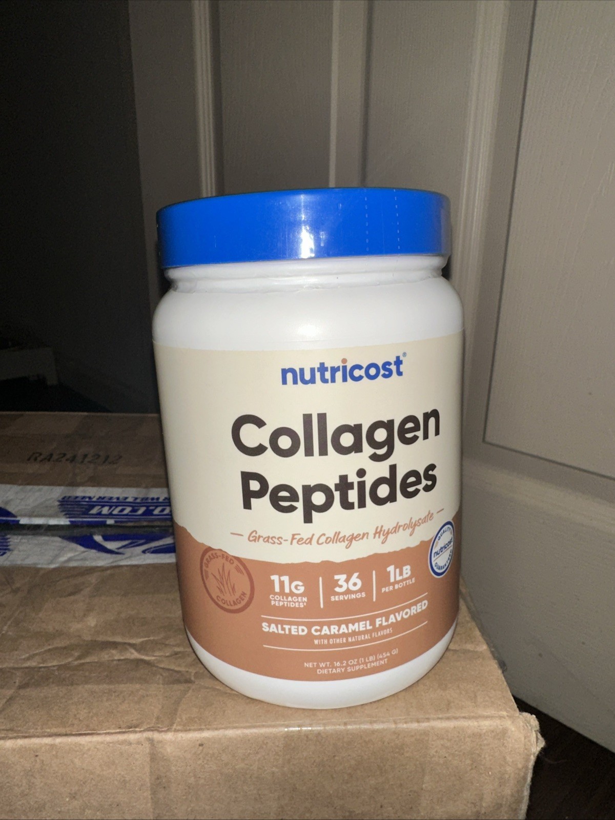 Nutricost Grass-Fed Collagen Powder 1LB (454 G) (Salted Caramel)