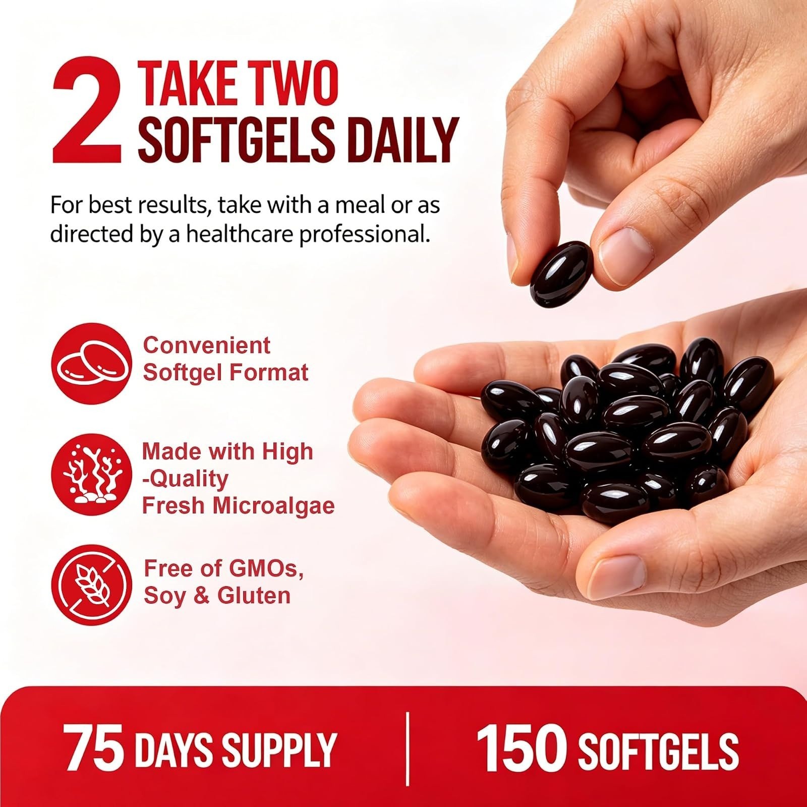Astaxanthin Supplements 24mg 150 Softgels | Premium Antioxidant
