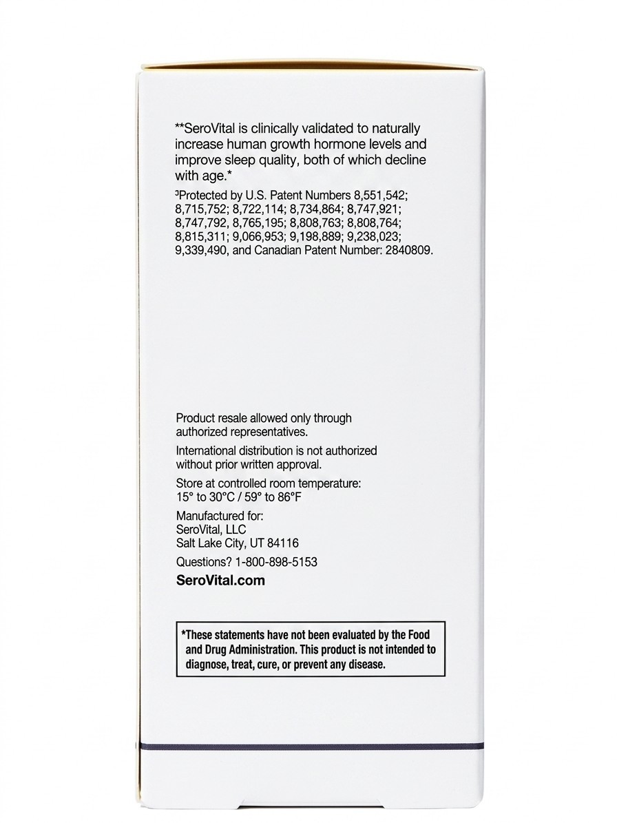 SeroVital Reverse The Signs of Aging Dietary Supplement – 120 Capsules 08/2026