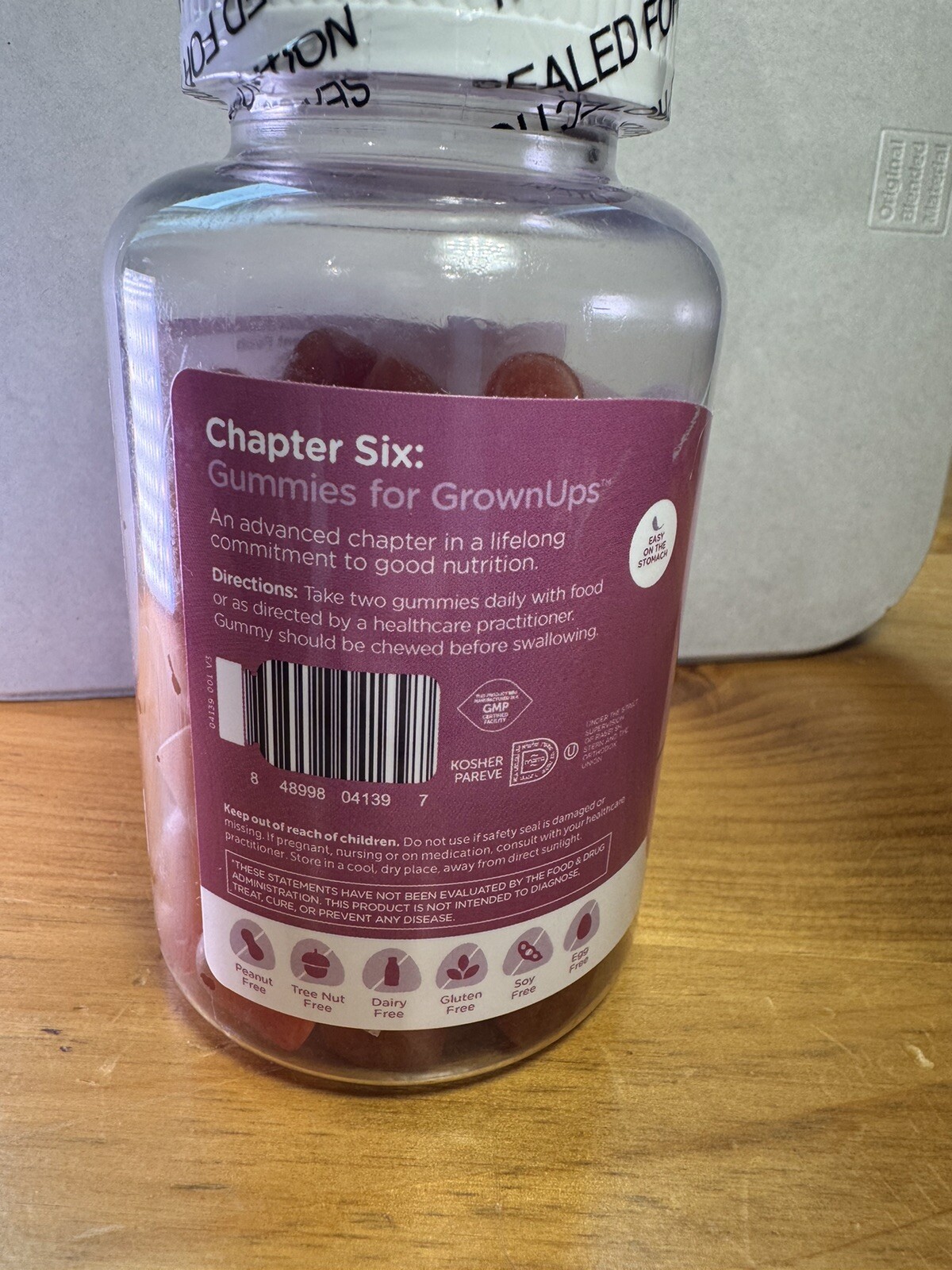 New Sealed Zahler Chapter Six Womens Prenatal Grape Flavor Vitamins 60 Gummies