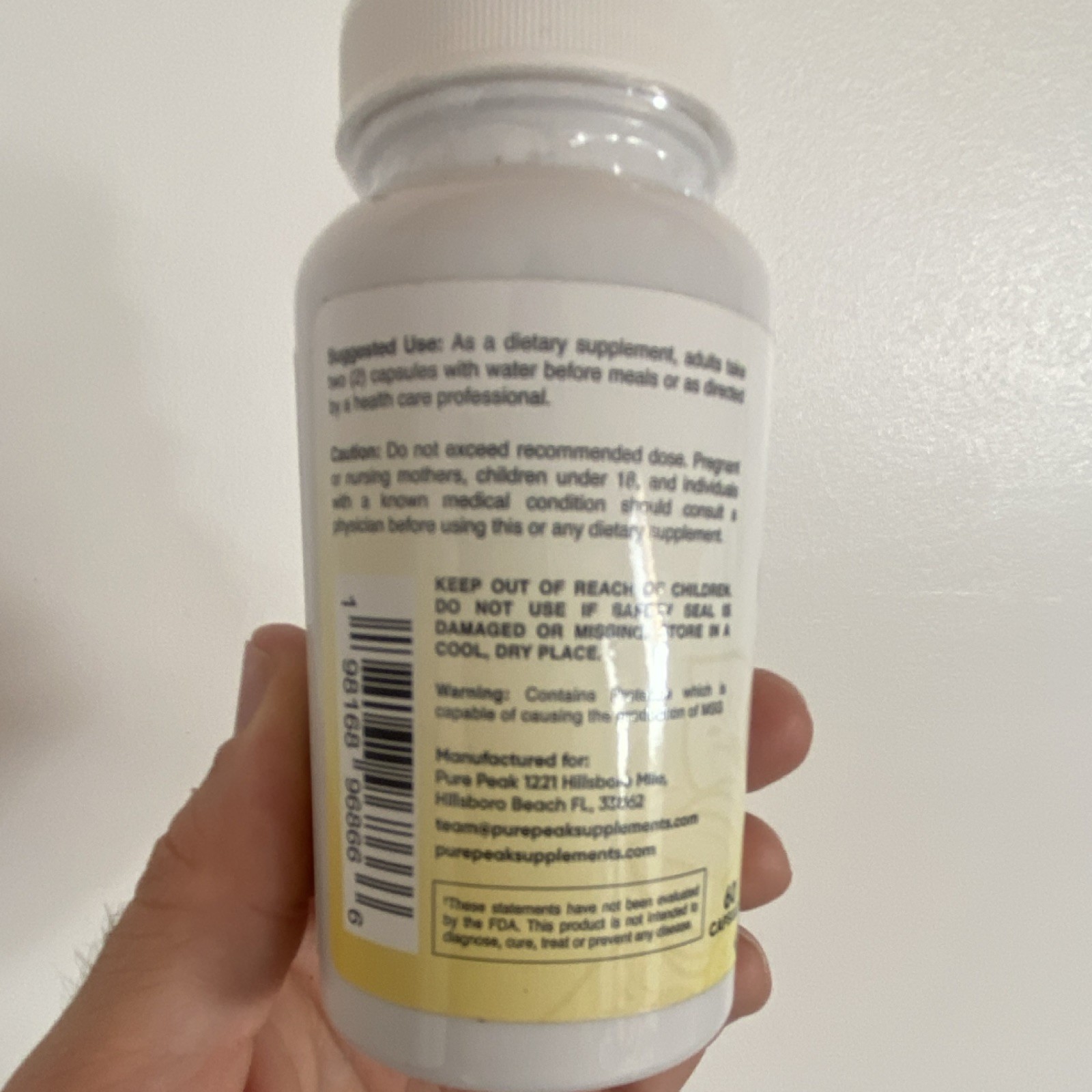 Pure Peak Candida Cleanse Supports Healthy Gut Dietary Supplement 60 Capsules