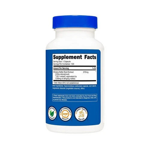 Stinging Nettle Root Extract 120 Caps 7500 Mg