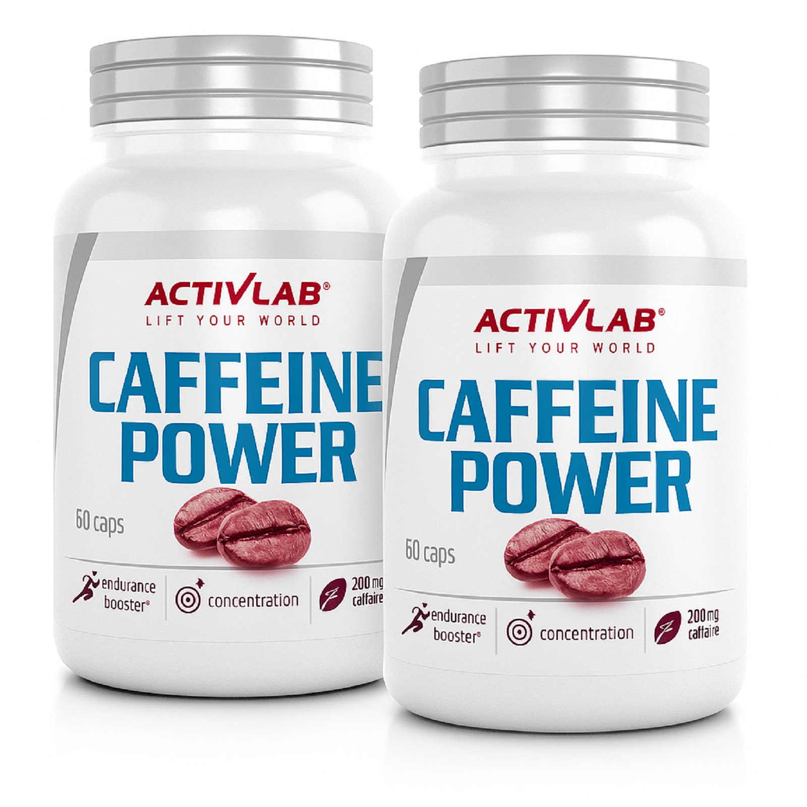 Caffeine Power 60-300 Caps Pre-Workout Booster Energy Endurance Power Villigance