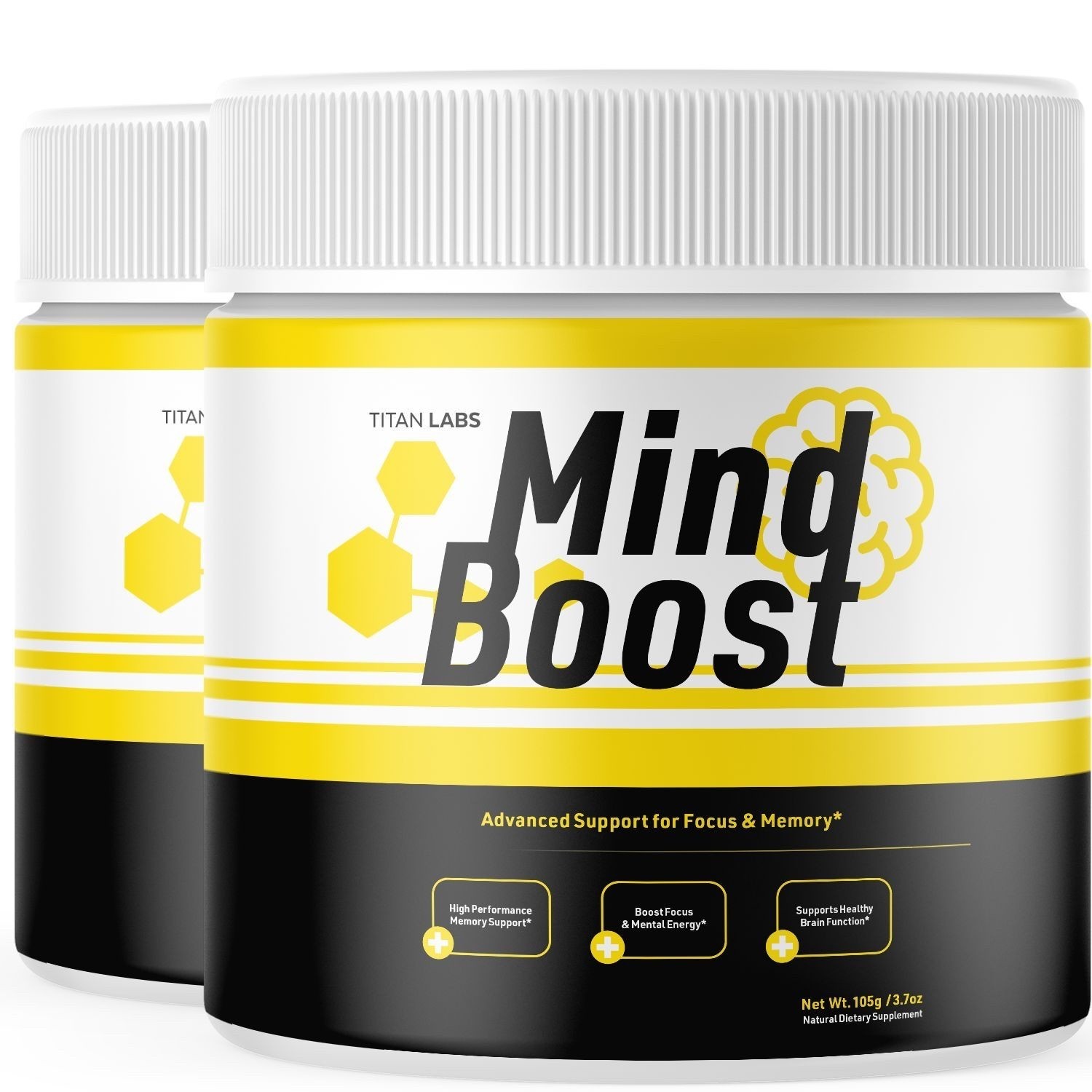 Mind Boost Powder Natural Brain Support Supplement MindBoost 60 Serves