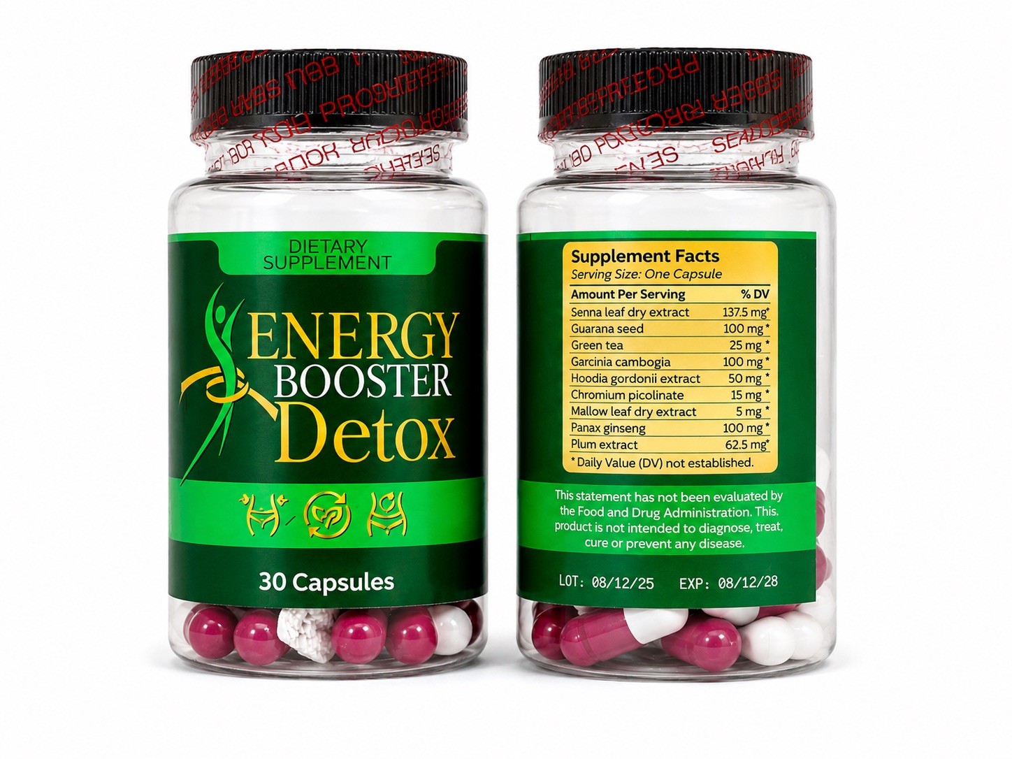 Beauty 911 tummy tuck and Energy Booster Detox combo fitpack free shipping