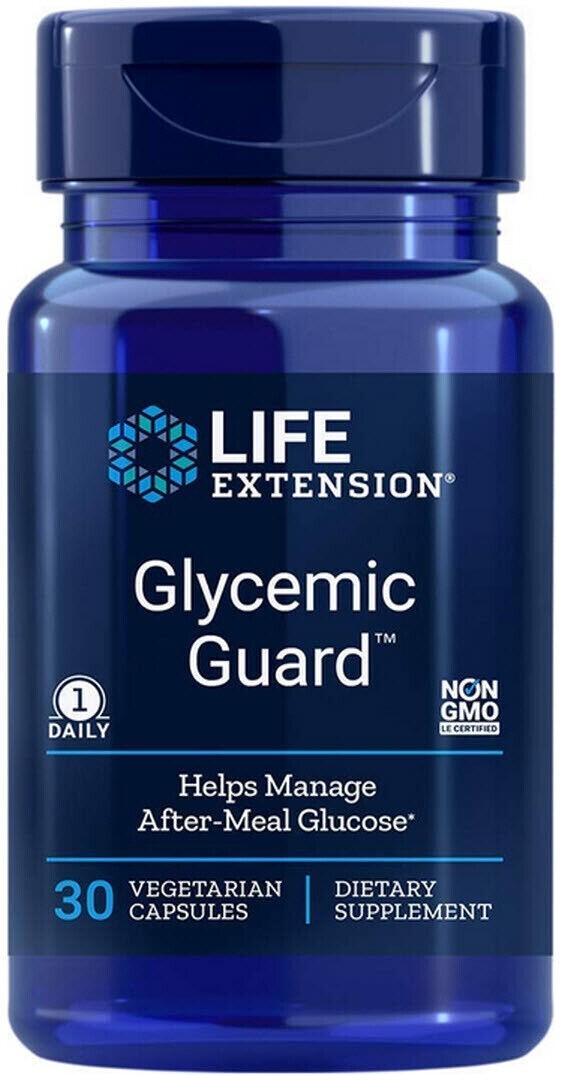 Life Extension Glycemic Guard 30 Caps Delphinol/Maqui berry/Clovinol