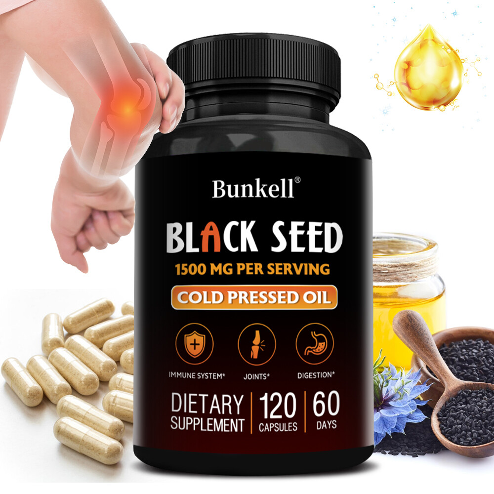 Black Seed Oil 1500mg – Antioxidant For Immune Support & Digestive Health