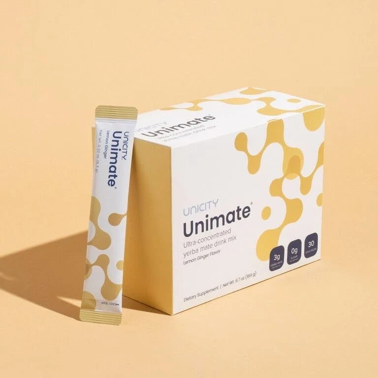Unicity Unimate Yerba Mate Supplement LEMON GINGER