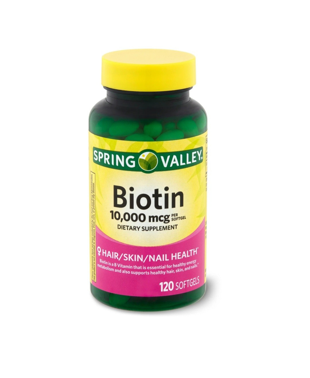 Spring Valley Biotin Softgels- 10-000 mcg- 120 count