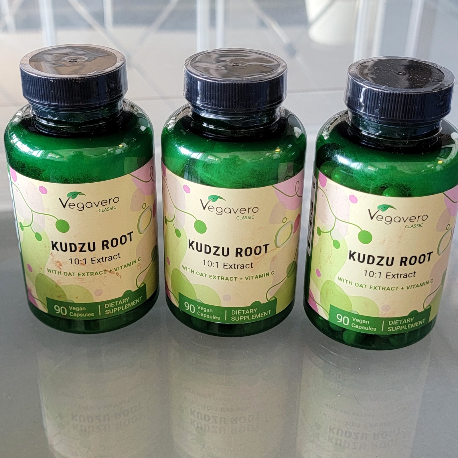 Lot Vegavero Kudzu Root 10:1 Extract 90 Vegan Capsules Exp 11/2027