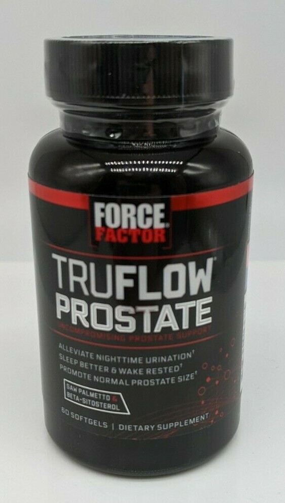 Force Factor TRUFLOW Prostate Health Support Supplement for Men – 60 Softgels