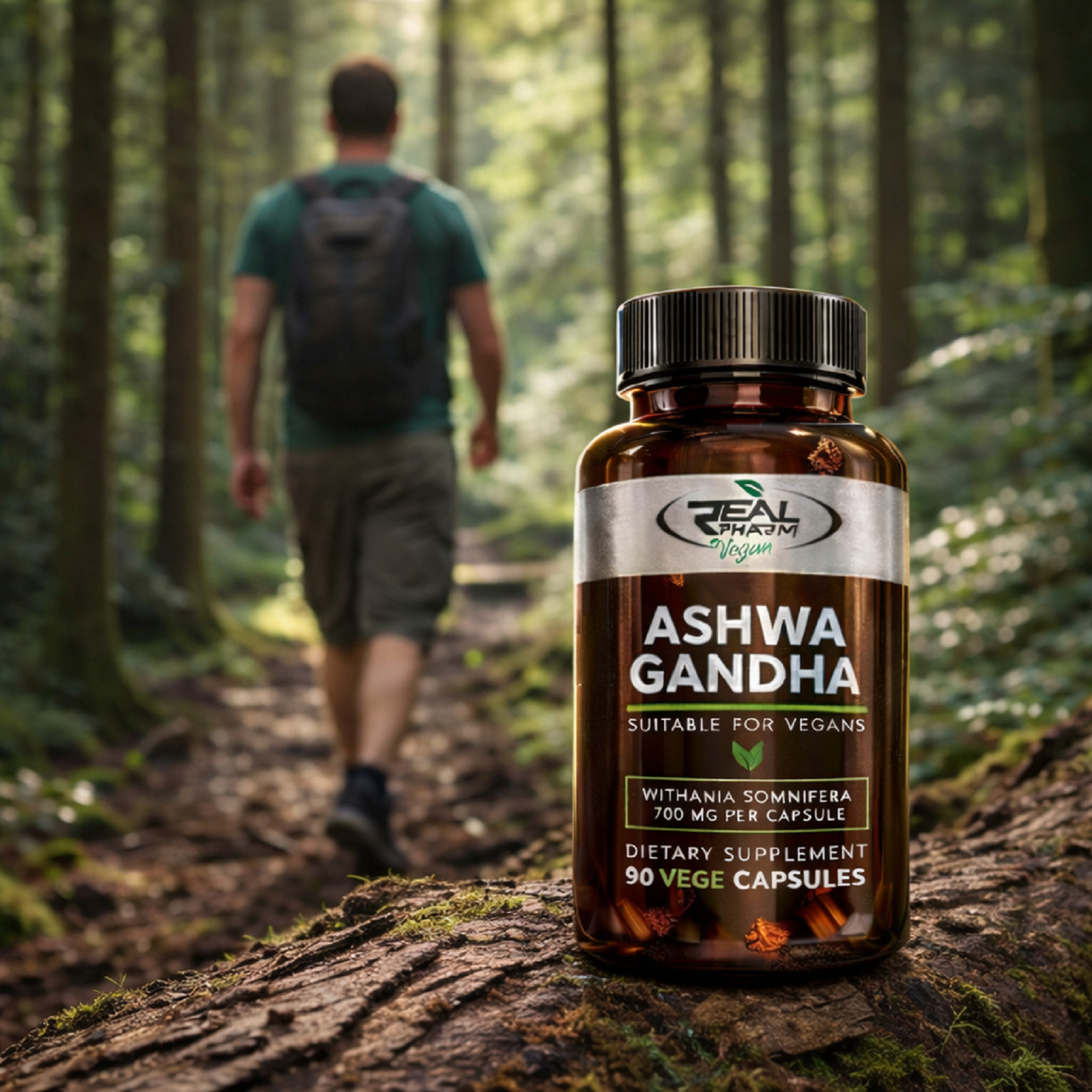 ASHWAGANDHA – 90-180 Vege Capsules – 700mg -Energy Hormone Balance Stress Relief