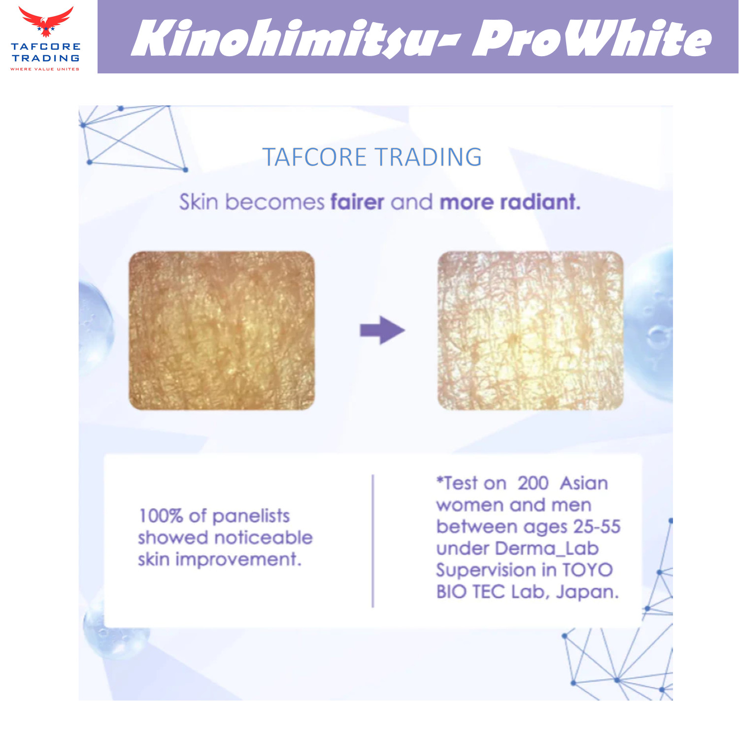 Kinohimitsu ProWhite 8g x 15 sachets Brighten Skin Eliminate Spot Mix Blueberry