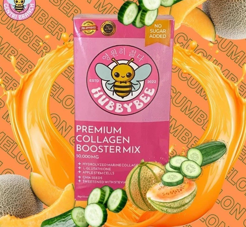 HUBBYBEE Premium COLLAGEN POWDER DRINK MELON & CUCUMBER (New Flavor)