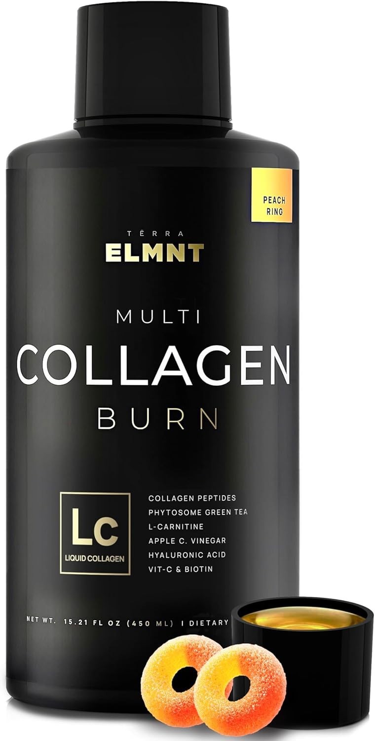 Liquid Collagen for Women Weight Loss & Beauty w. Hyaluronic Acid, Biotin 15 oz