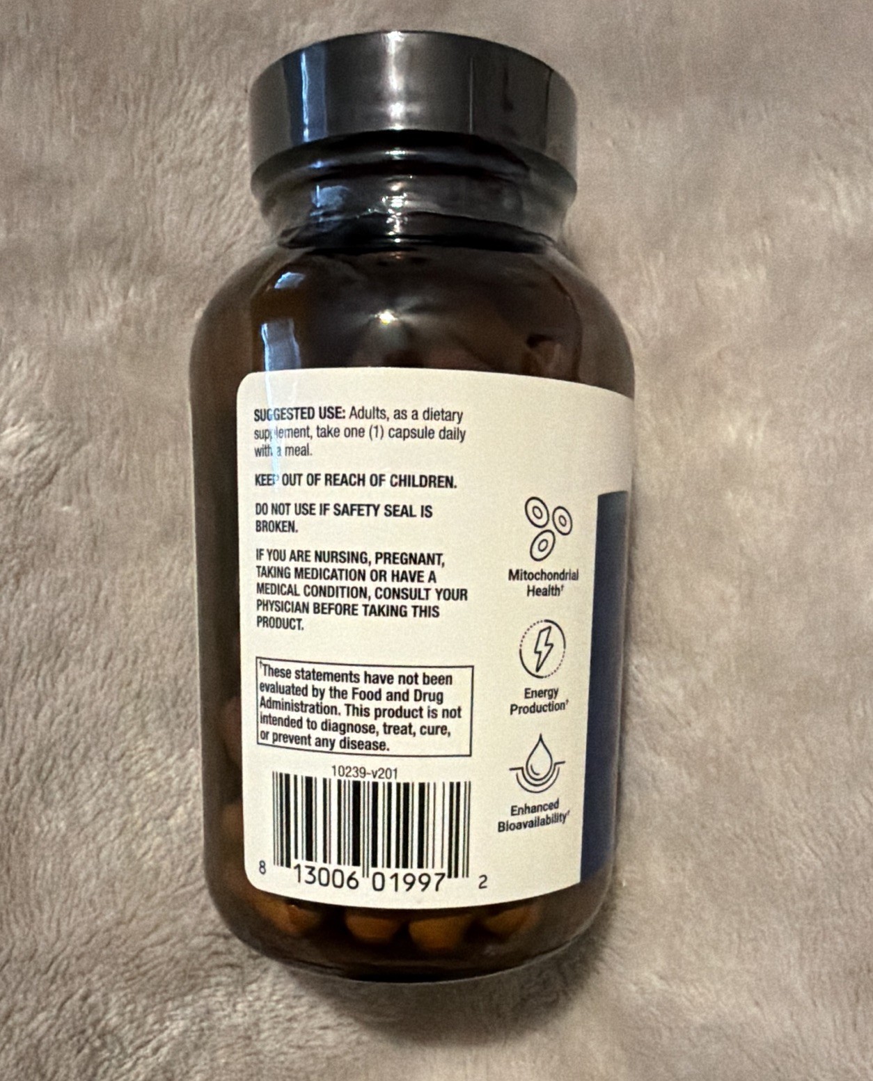 Dr. Mercola Berberine + MicroPQQ Advanced 500mg Energy Support 90 ct 07/26