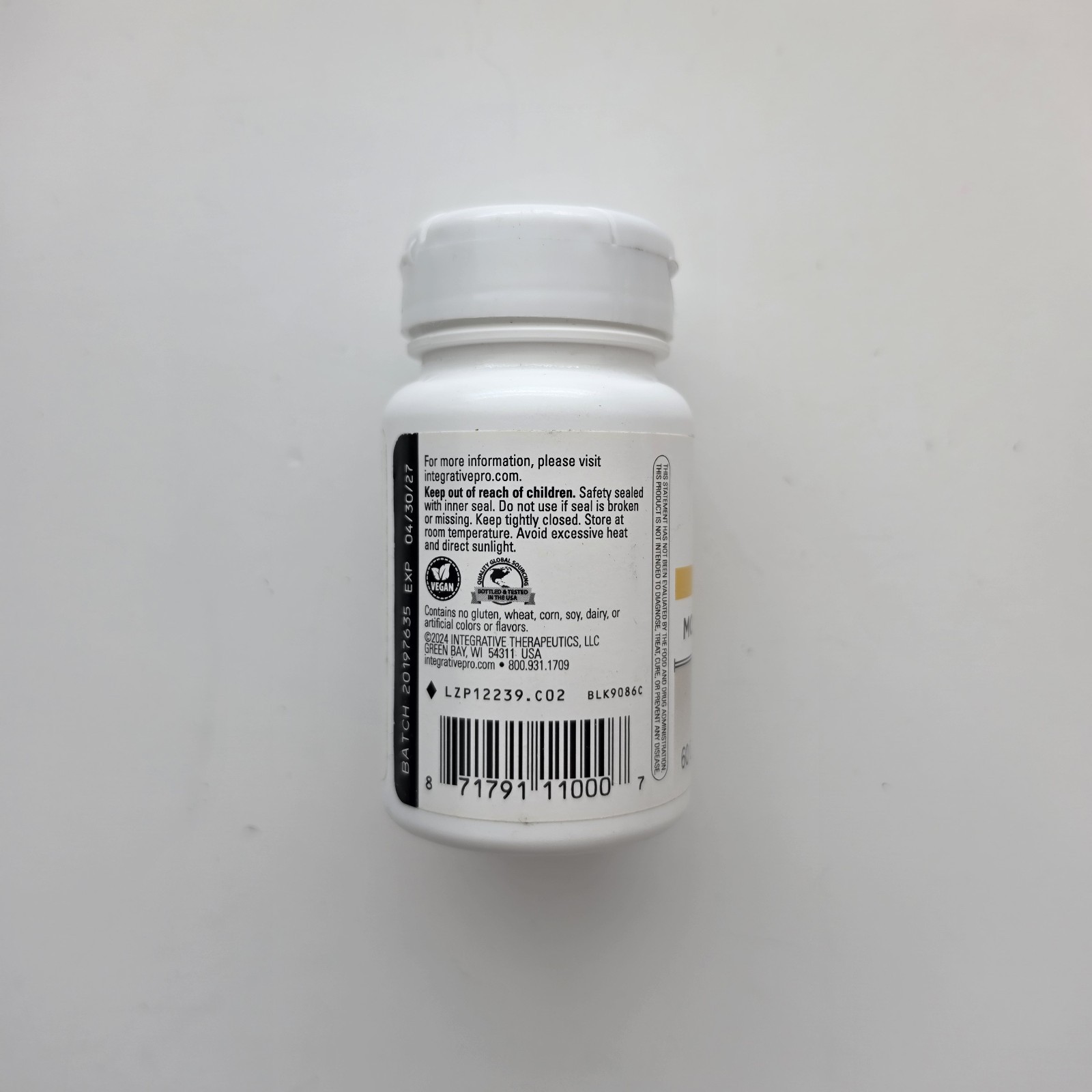Integrative Therapeutics – Motility Activator – 60 Capsules – New & Sealed