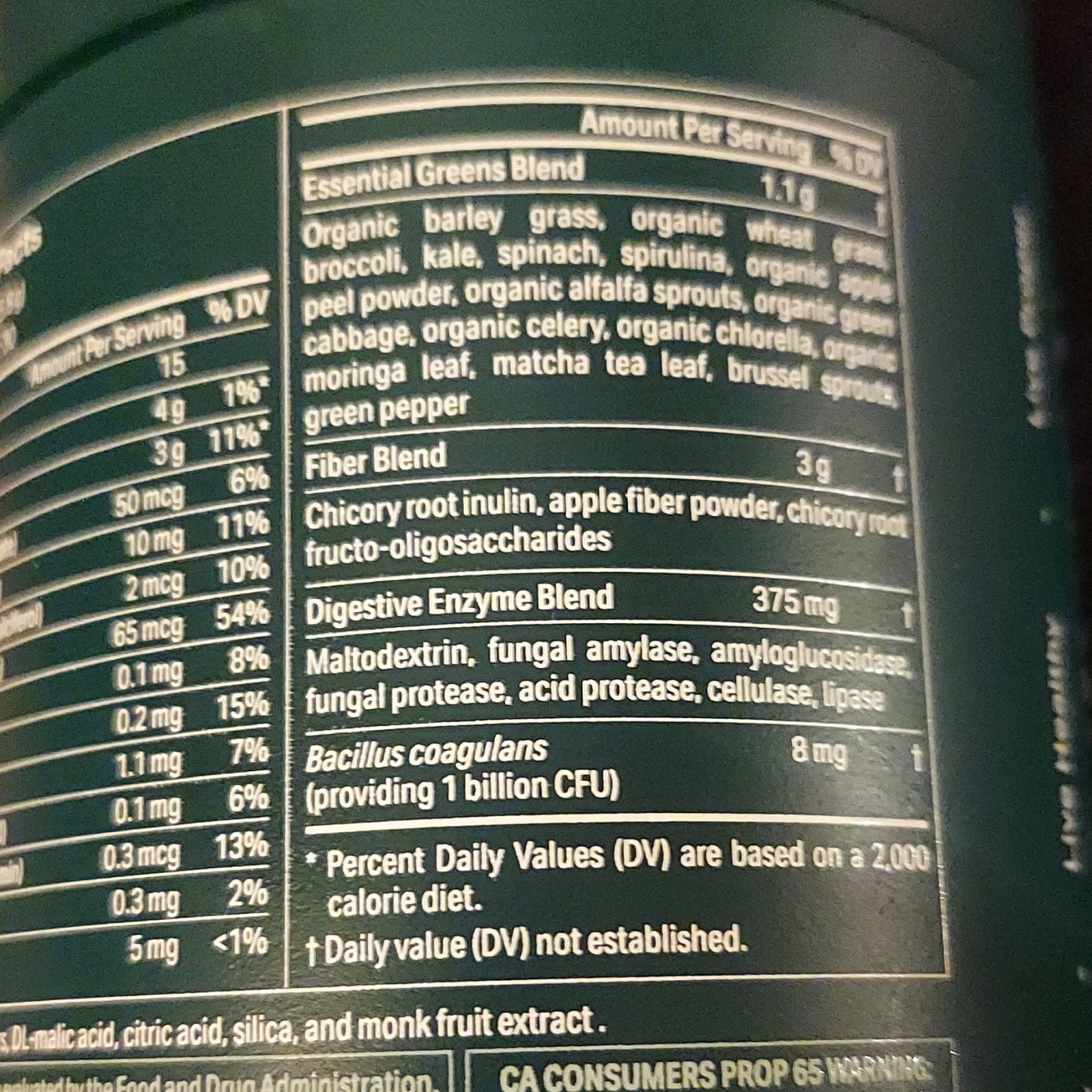 Proper Daily Booster Green Apple Powder 30 Servings Plant-Based