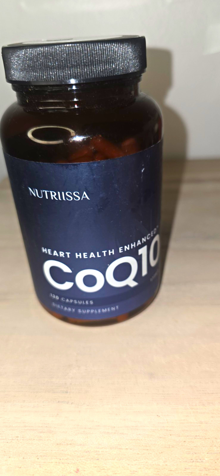 NUTRIISSA CoQ10 100mg Heart Health Vegan Unflavored Capsules, 60 Count
