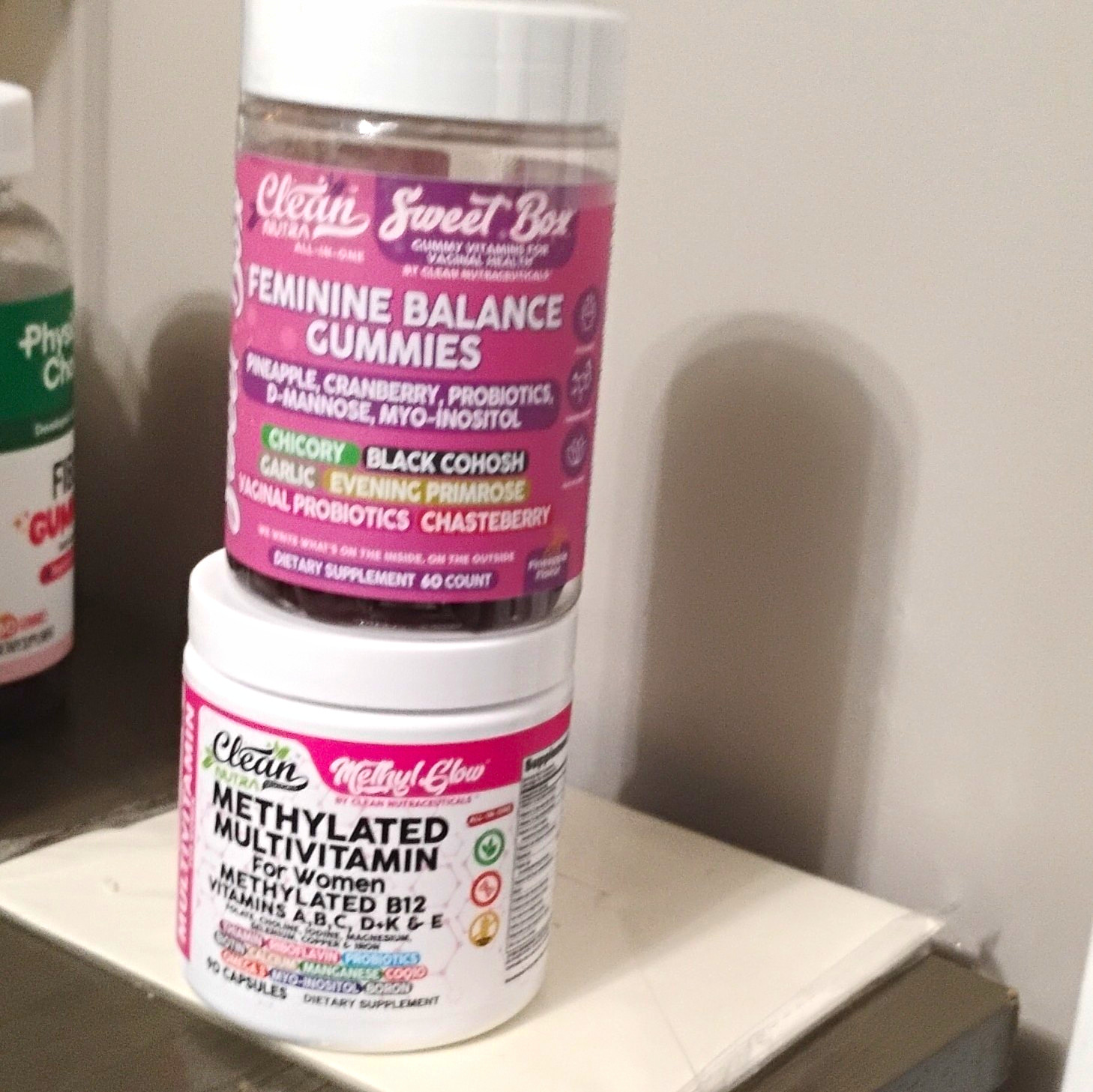 Clean Nutraceuticals Feminine Balance Gummies Probiotics D-Mannose 60ct