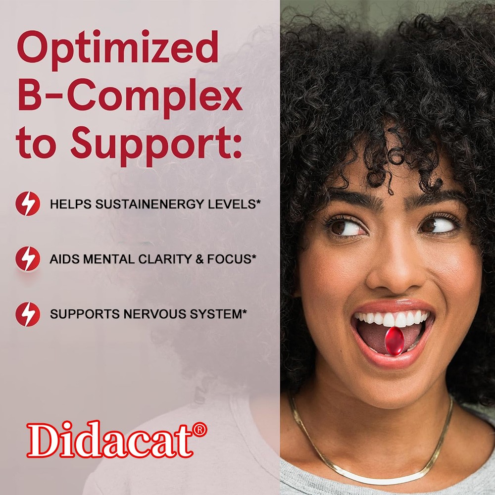 Vitamin B Complex Supplement B1 B2 B3 B6 B12 Support Nervous Health 120 Capsules