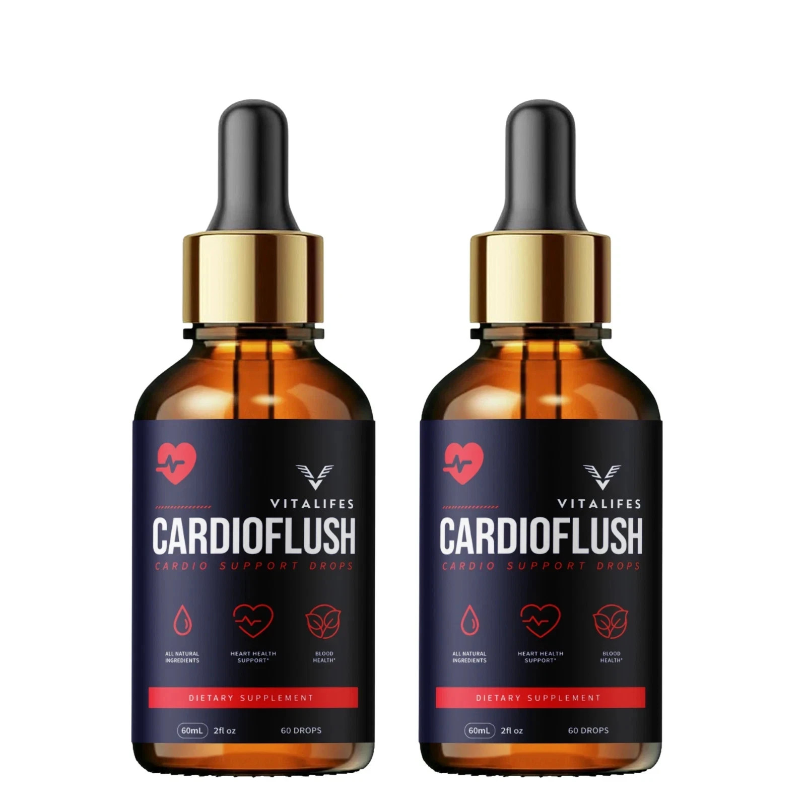 (2 Pack) Cardioflush Blood Health Support Drop Cardio Flush Vitamin 30 Servings
