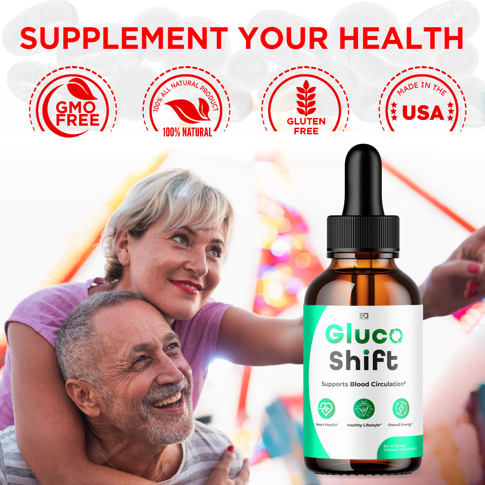 Gluco Shift Blood Drops – Supports Blood Health & Balanced Lifestyle – 3 Pack