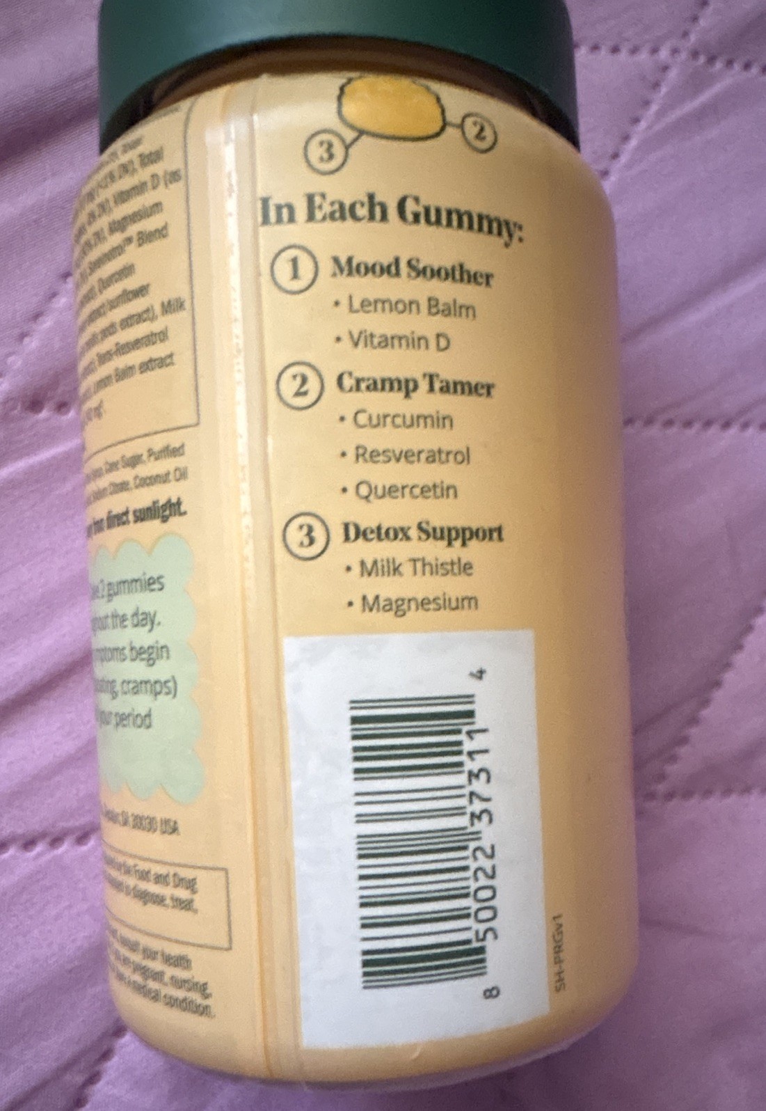 Semaine PMS Relief Gummies Mango Peach 48ct Vegan Mood Support Cramp Relief
