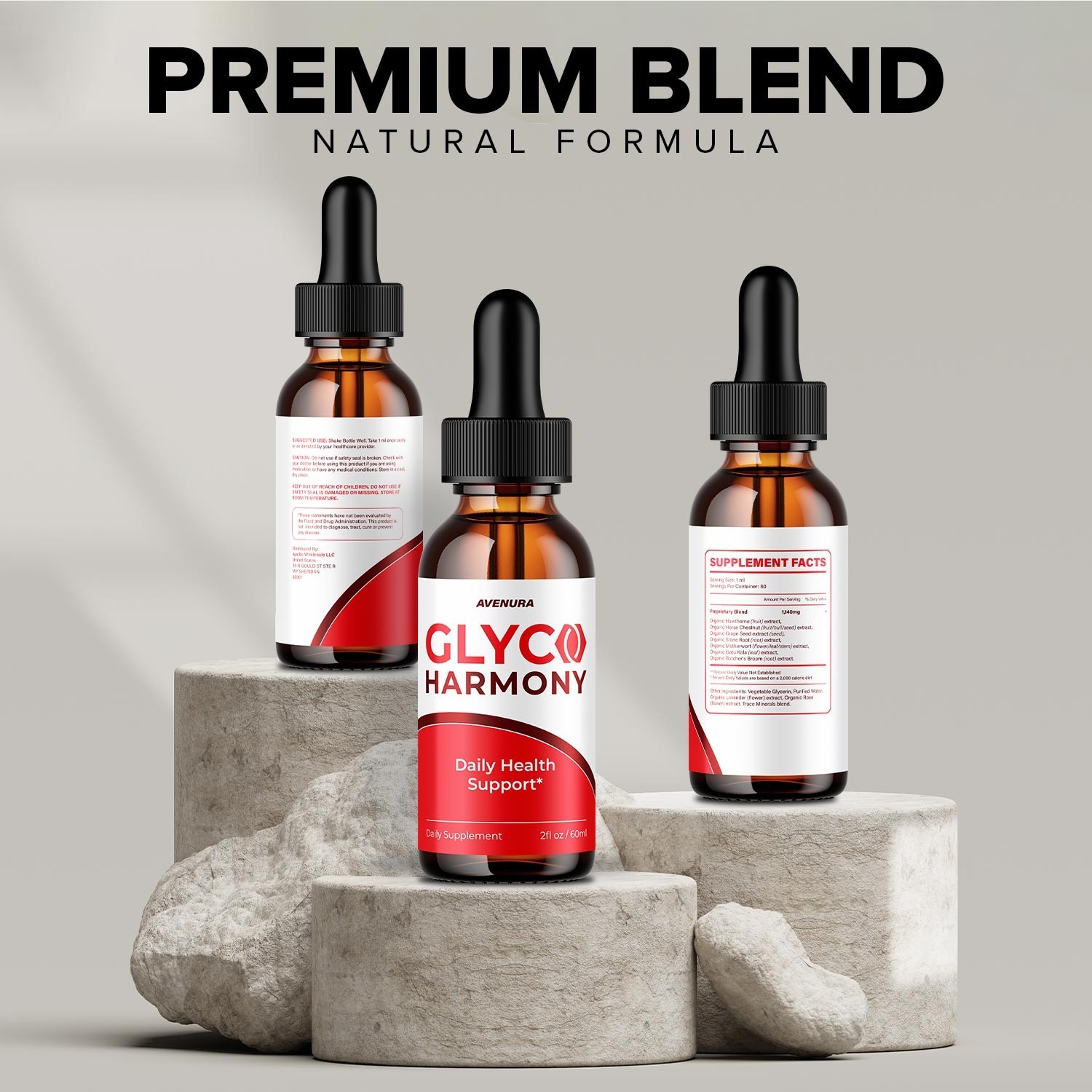 (3 Pack) Glyco Harmony Liquid Drops – GlycoHarmony Drops Extra Strength