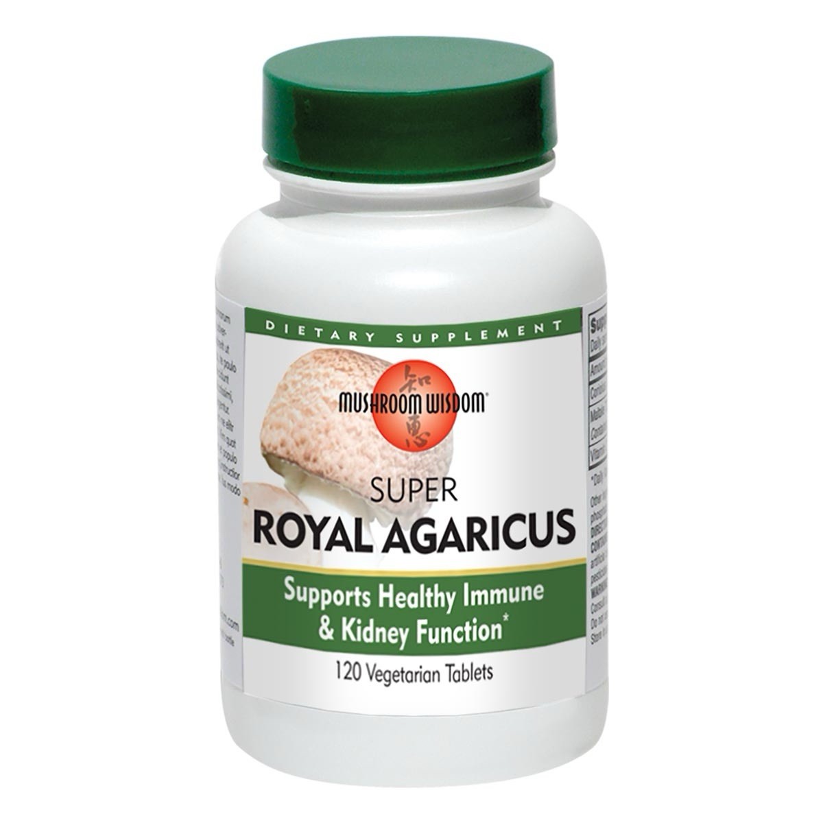 Mushroom Wisdom Super Royal Agaricus With Maitake D Fraction 120 Tablets