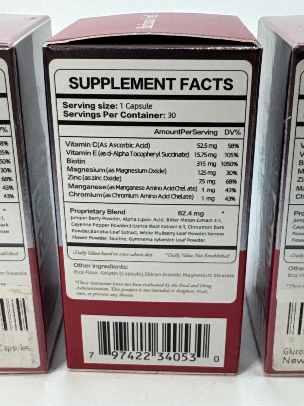 3x- Gluco Revive Blood Support GlucoRevive Glycogen Support 30 caps (60) Exp 527