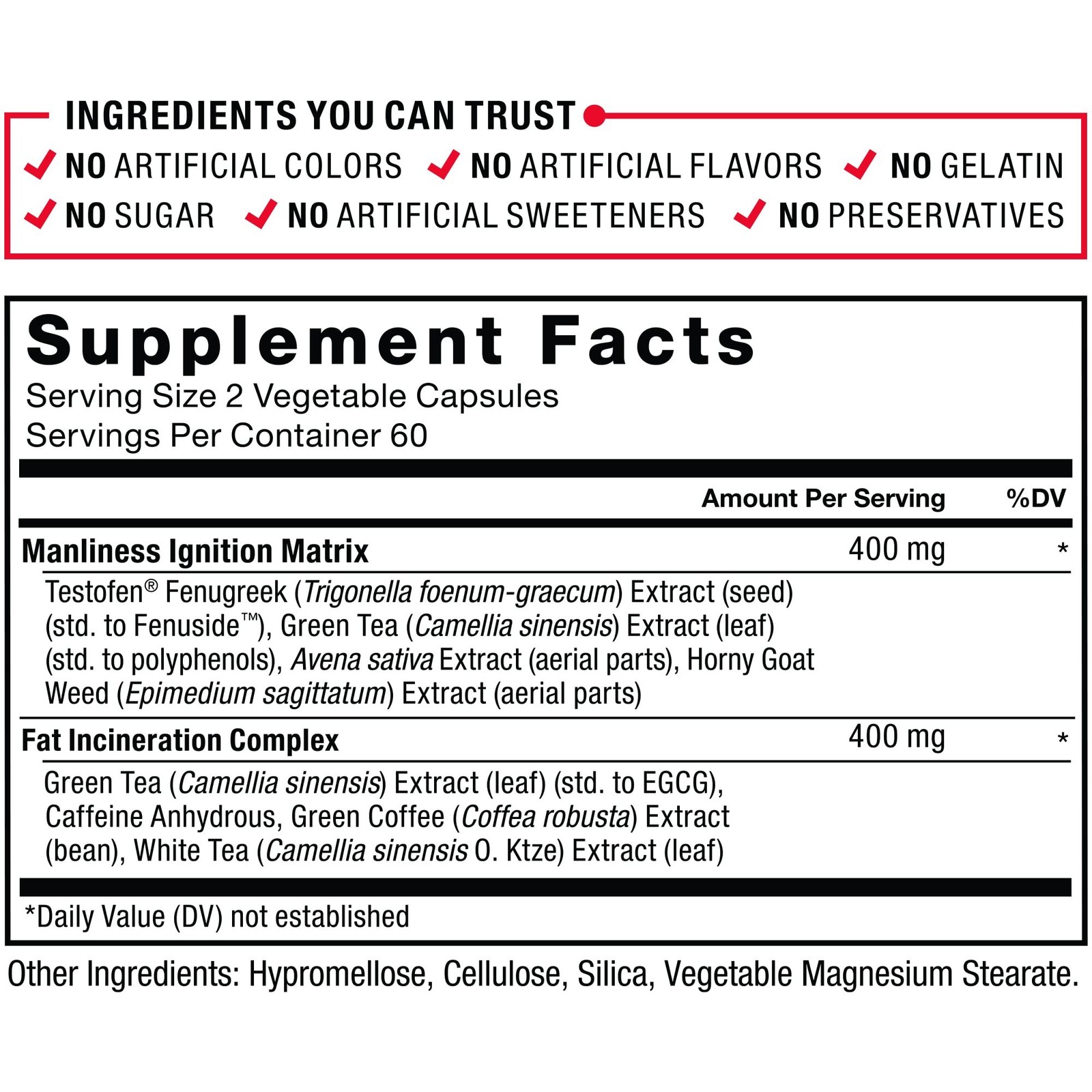 Test X180 Ignite Total Testosterone Booster for Men with Fenugreek Seed and G…