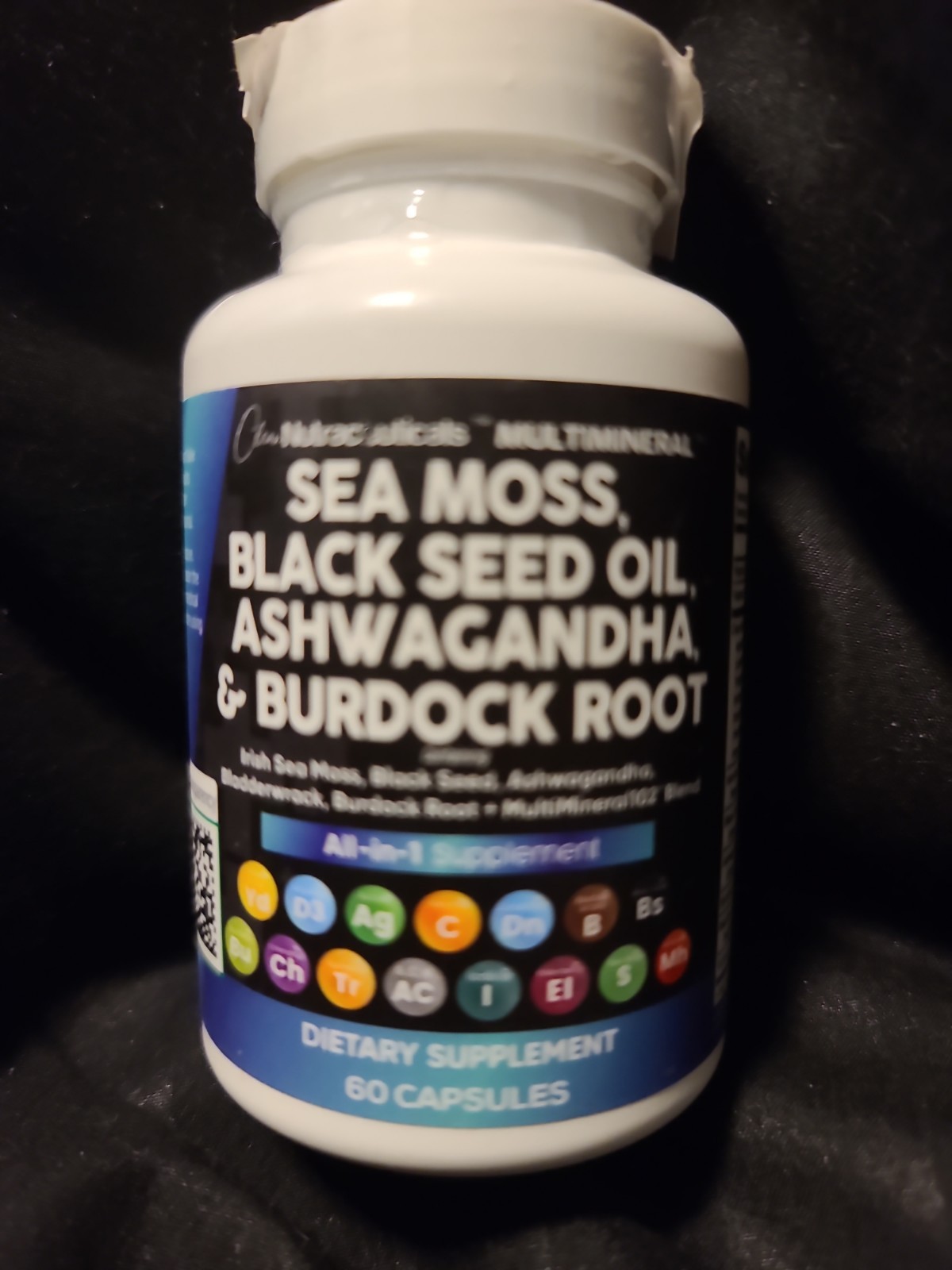 Clean Nutra Sea Moss, Black Seed Oil, Ashwagandha & Burdock Root, 60 Capsules US