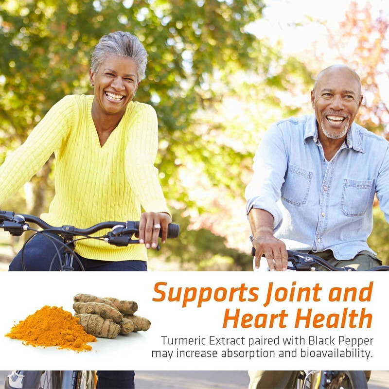 Turmeric Ginger&Black Pepper 1440mg Per Serving Supports Joint And Heart Health