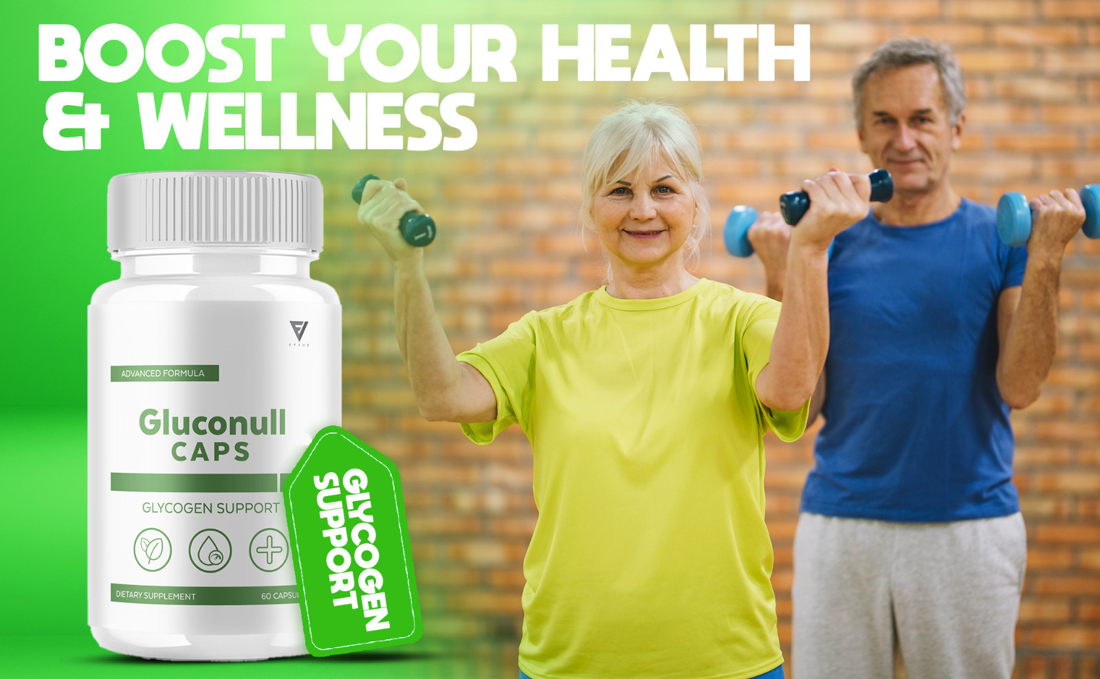 (5 Pack) Gluconull Caps Gluco Null Capsules for Glycogen Support (300 Capsules)