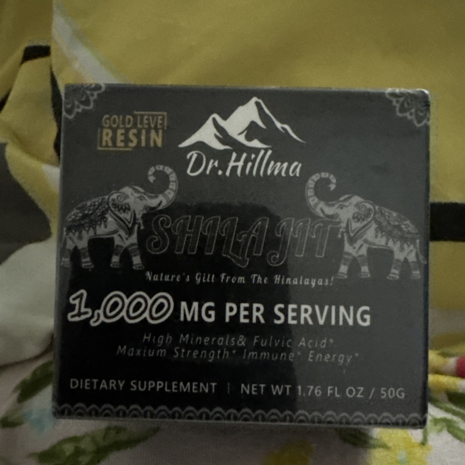 Dr. Hillma SHILAJIT 1000 MG Per Serving DIETARY SUPPLEMENT 50 Grams 11/26