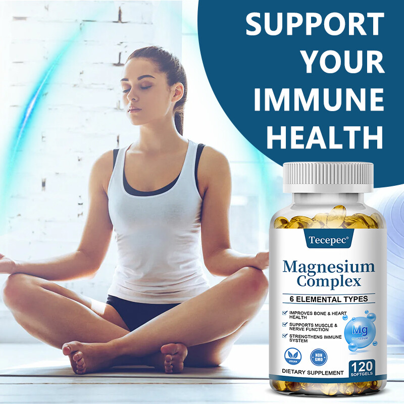 Magnesium Complex Supplement – Taurate, Citrate, Malate, Oxide For Muscle Bone