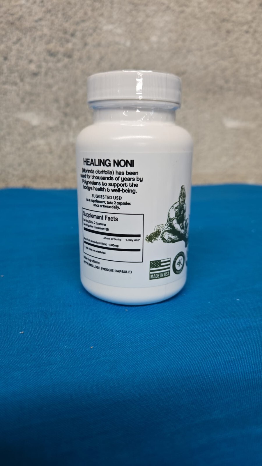 Healing Noni ® – Certified Organic – Noni Superfood – 100 VCAPS – EXP 12/2027