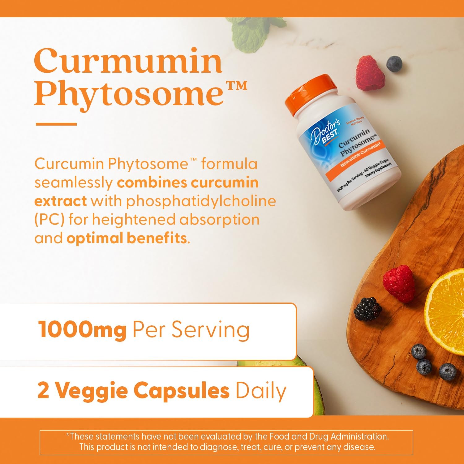 Doctors Best Curcumin Phytosome Supplement for 60 Count (Pack of 1), No Color