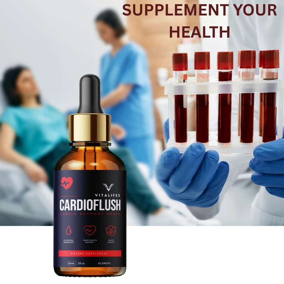 (5 Pack) CardioFlush Liquid Drops – Cardio Flush Extra Strength Natural Blend