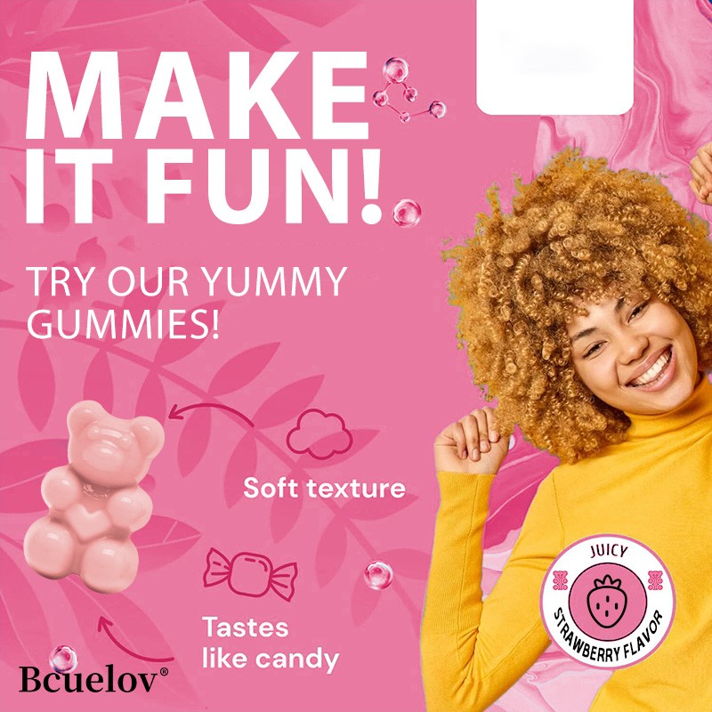 Glutathione Collagen Gummies-With Vitamin C & Biotin,for Radiant Skin&Anti-Aging