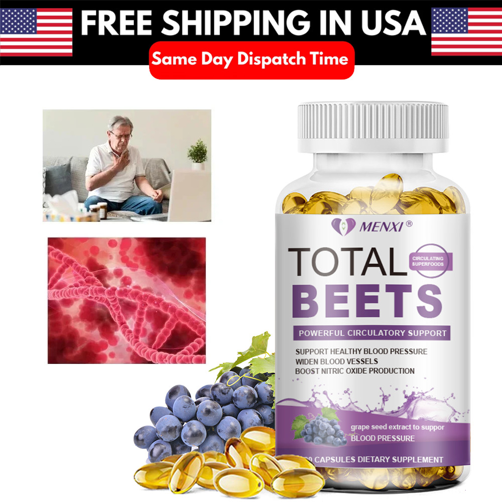 Total Beets Circulation Superfood Beet Root with Blood Pressure Support 120ct